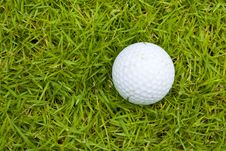 Golf On Green Field Stock Photo