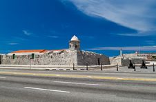 The Fortresses Of La Punta And El Morro In Havana, Royalty Free Stock Image The Fortresses Of La Punta And El Morro In Havana, Royalty Free Stock Image