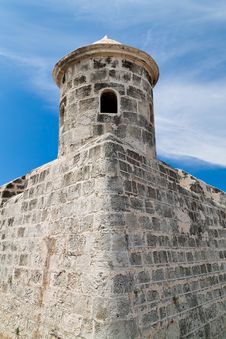 Tower Of An Old Castle With A Beautiful Blue Sky Stock Photos Tower Of An Old Castle With A Beautiful Blue Sky Stock Photos
