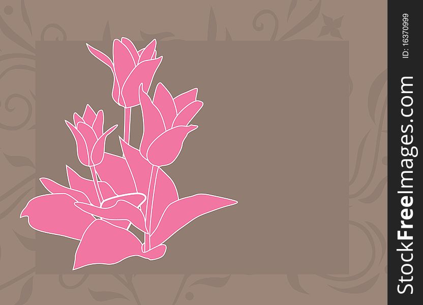 Floral invitation for life events, with space for your text