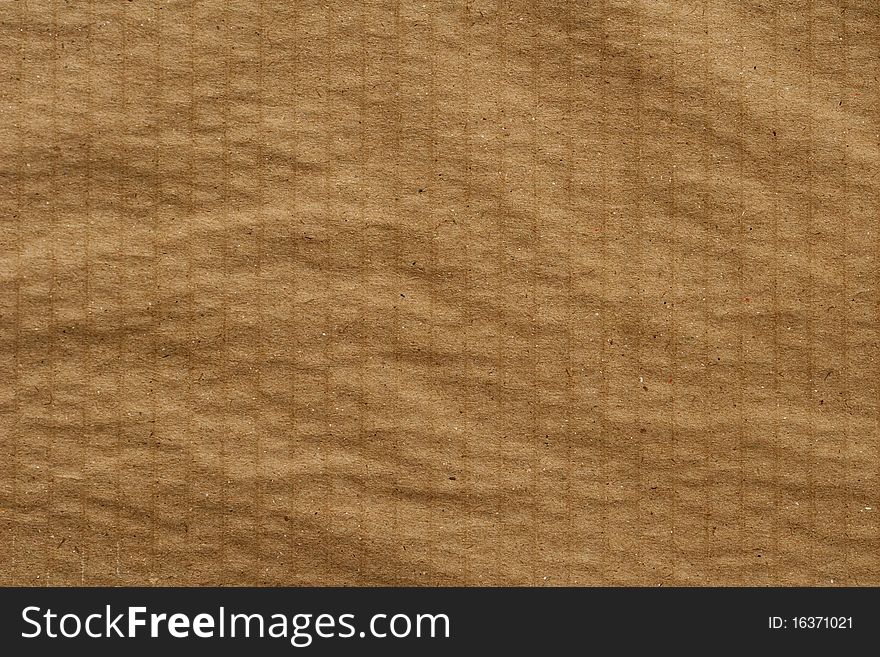 Details of Brown Cardboard Texture