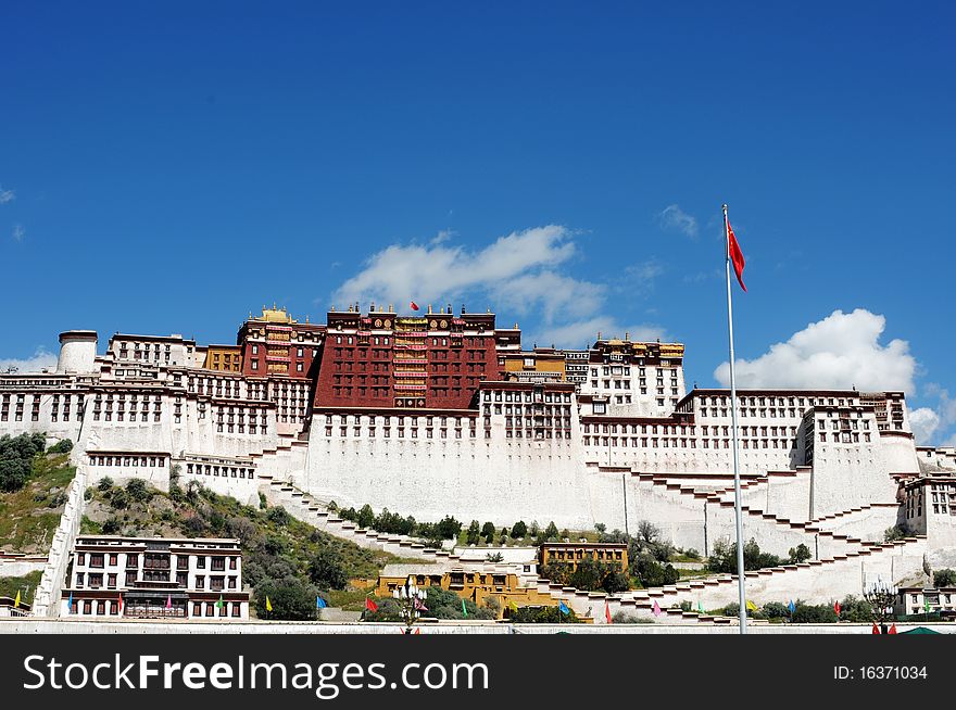 Scenery of the famous Potala Palace in Lhasa,Tibet