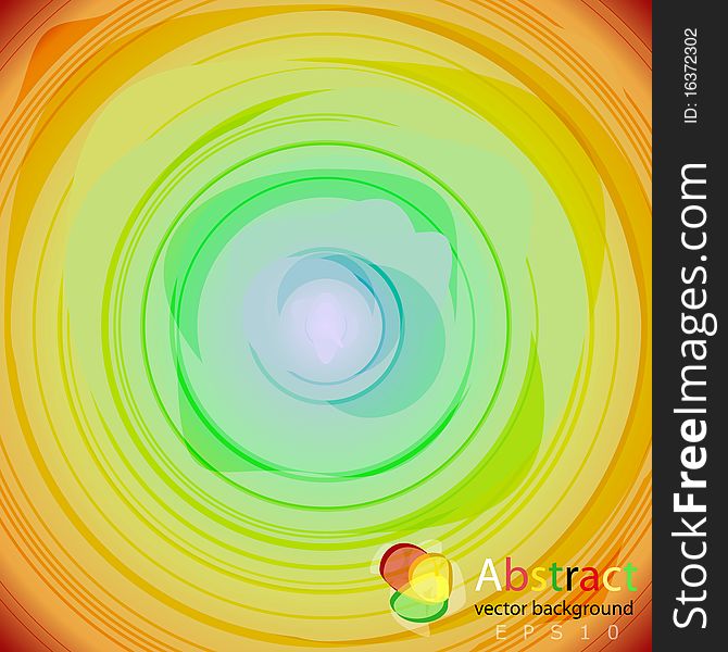 Abstract Radial Colorful Background