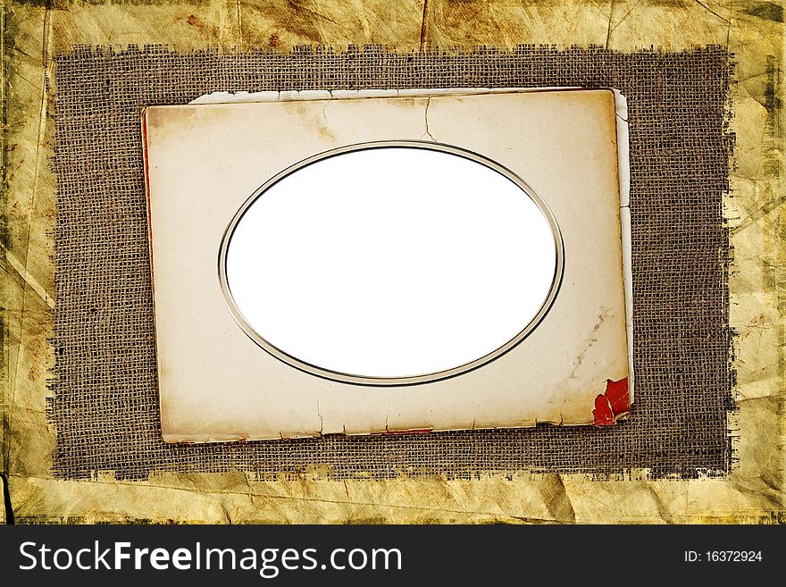 Grunge Background With Frame