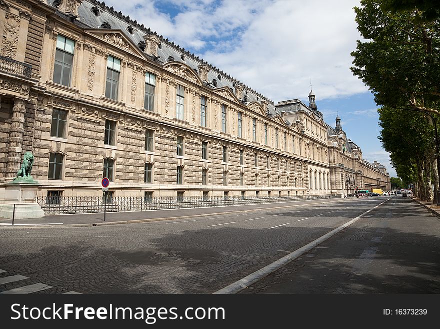 Panoramic of sud facade. Paris, France. Panoramic of sud facade. Paris, France