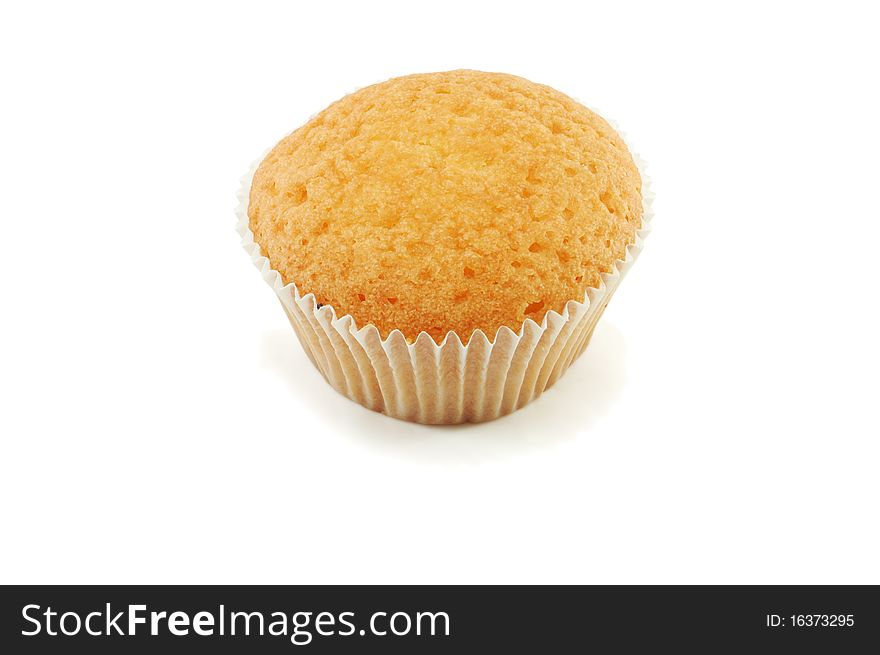 The tasty fancy bread is isolated on a white background. The tasty fancy bread is isolated on a white background