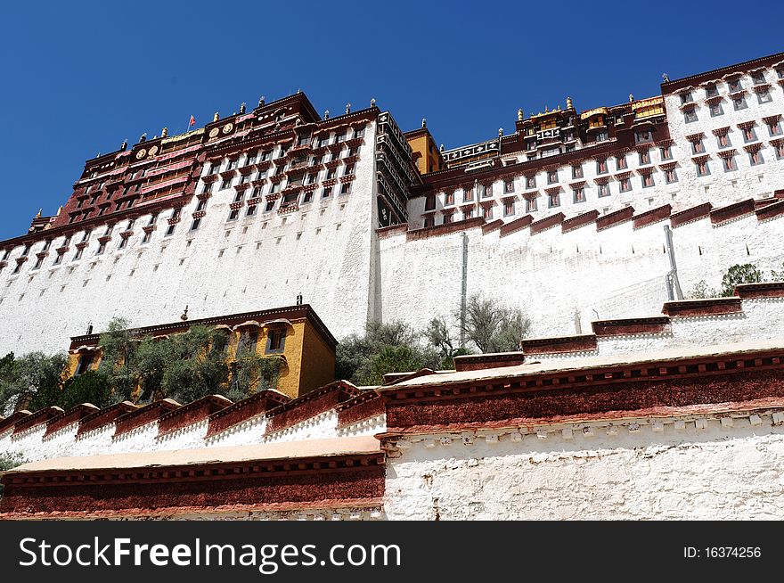 Potala Palace In Lhasa,Tibet