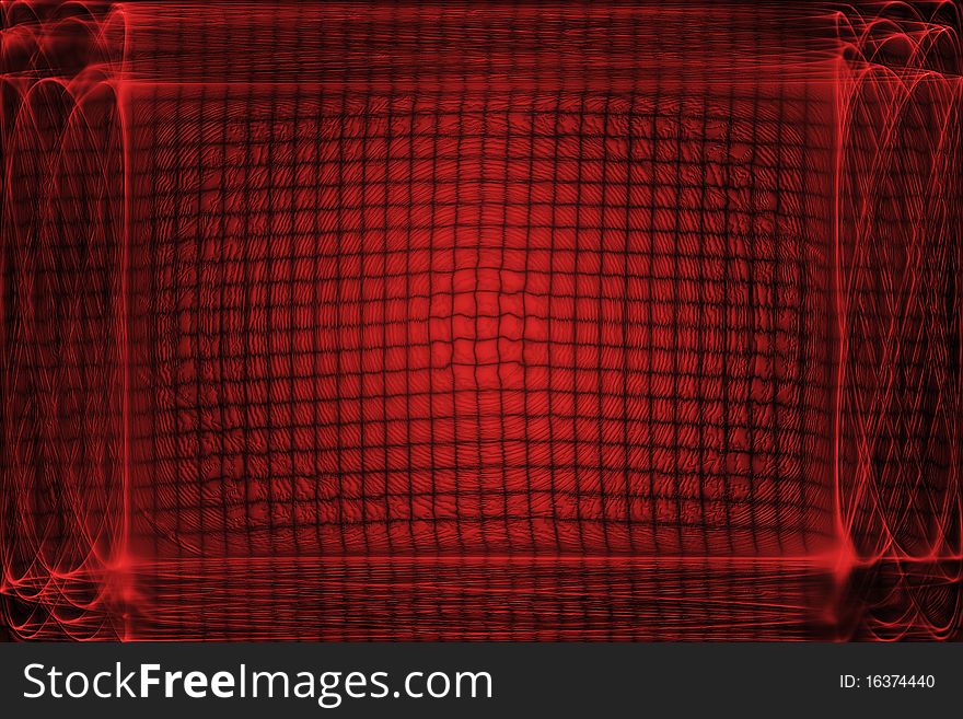 Red computer generated design - Abstract background