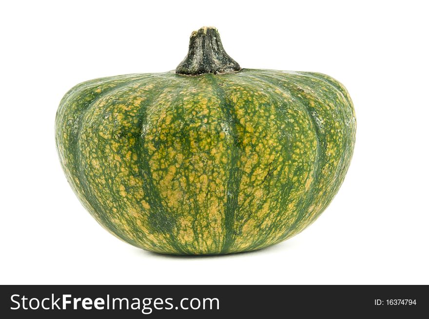Decorative pumpkin from Mexico isolated on white background. Decorative pumpkin from Mexico isolated on white background