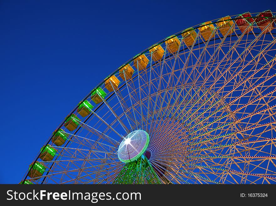 Ferris wheel at night