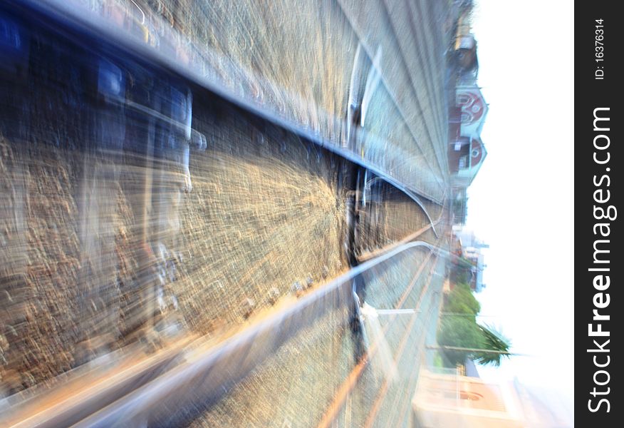 The railway tracks leading into Echuca Station, Victoria, Australia