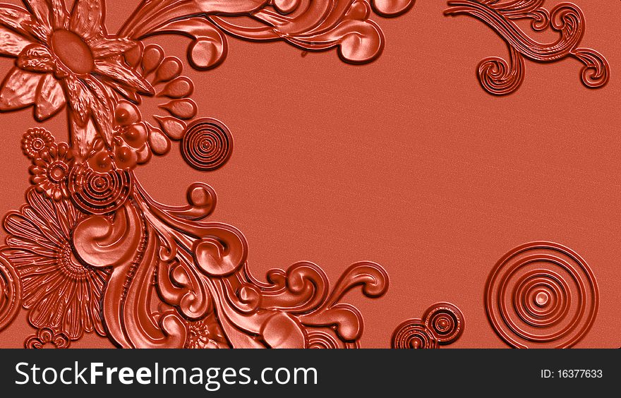 Floral Vector Sculpture Template