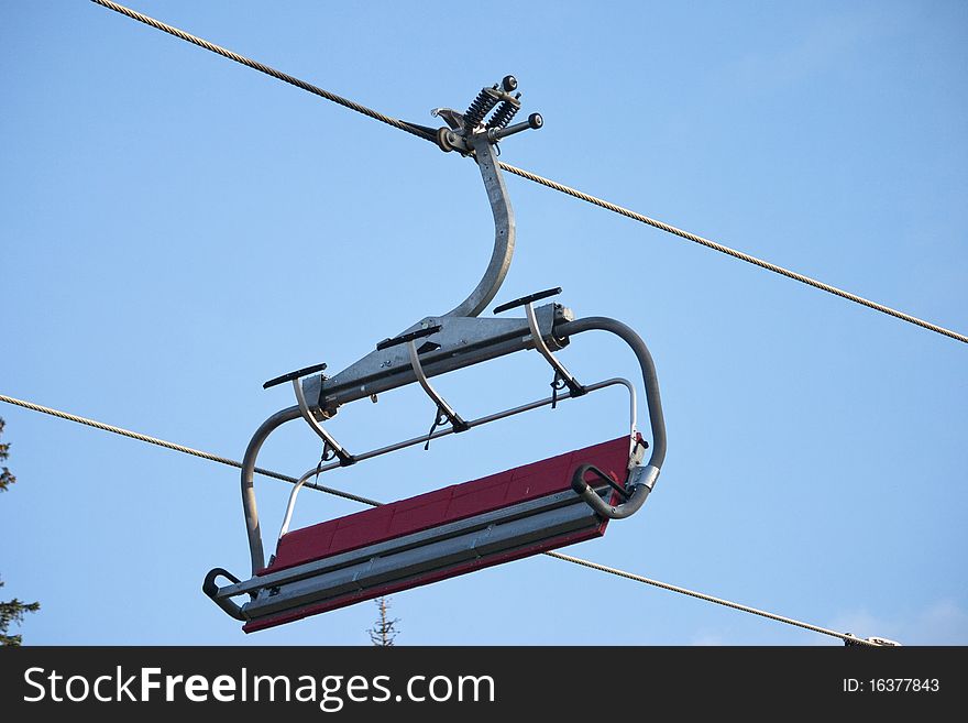 Jahorina mountain, ski lift. Jahorina mountain, ski lift
