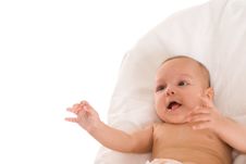Portrait Of A Happy Baby Stock Image