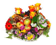 Autumnal Floral Composition Royalty Free Stock Photos Autumnal Floral Composition Royalty Free Stock Photos