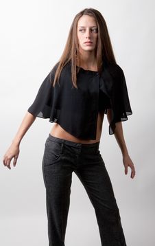 Free Woman In Modern Outfit Royalty Free Stock Photography - 16387357