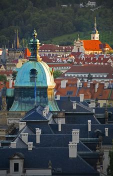 View Of Prague At Sunset Royalty Free Stock Photos
