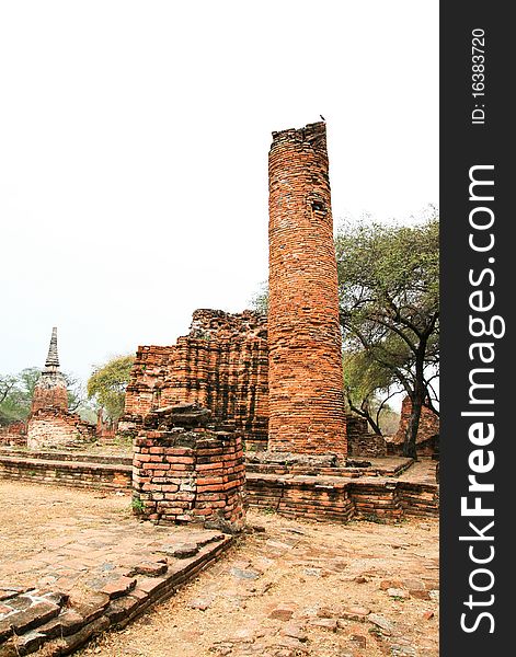 Stupa At Ayudhya Thailand