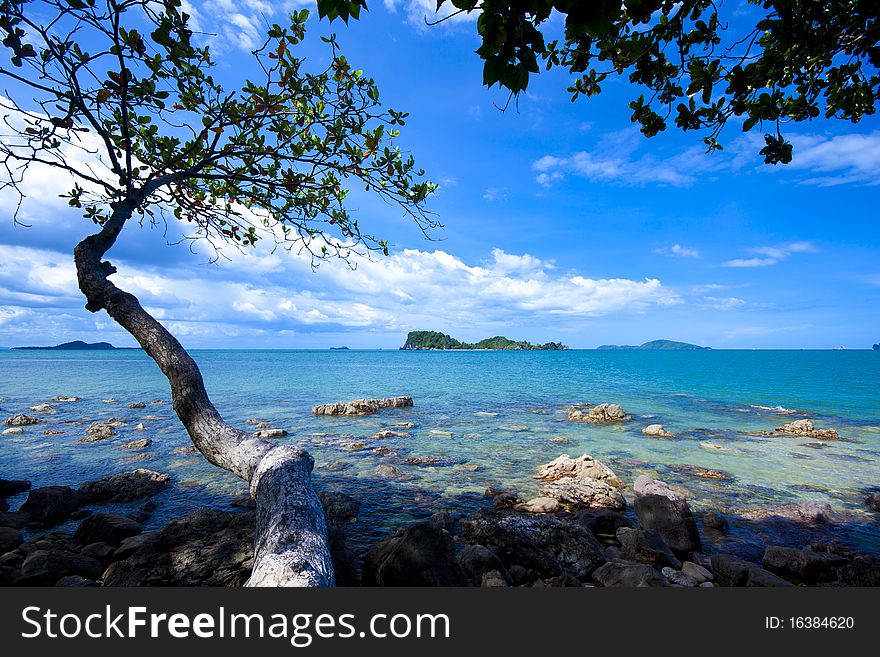 Clean white beaches with beautiful rock. Clean white beaches with beautiful rock.