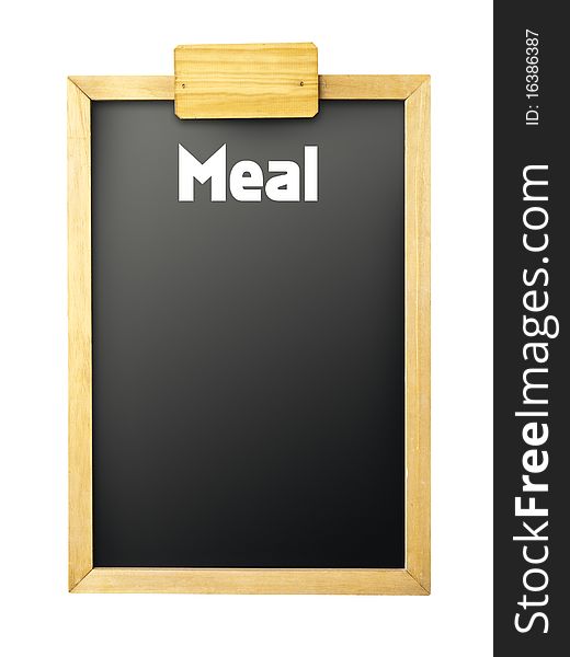 Restaurant Chalkboard with copyspace for your menu