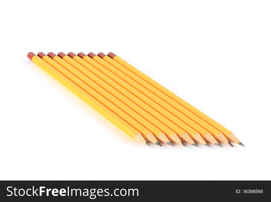 Pencils isolated on white background. Pencils isolated on white background.