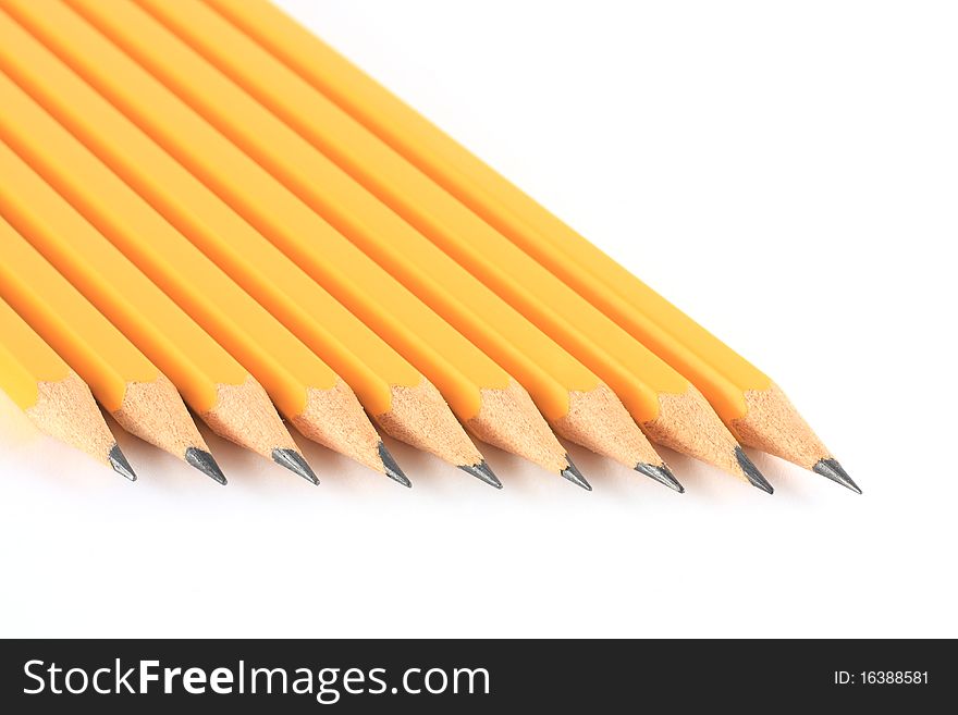 Pencils isolated on white background. Pencils isolated on white background.