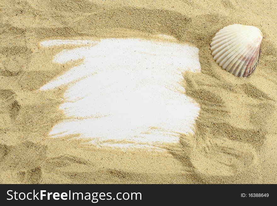 Sand And Seashells Frame