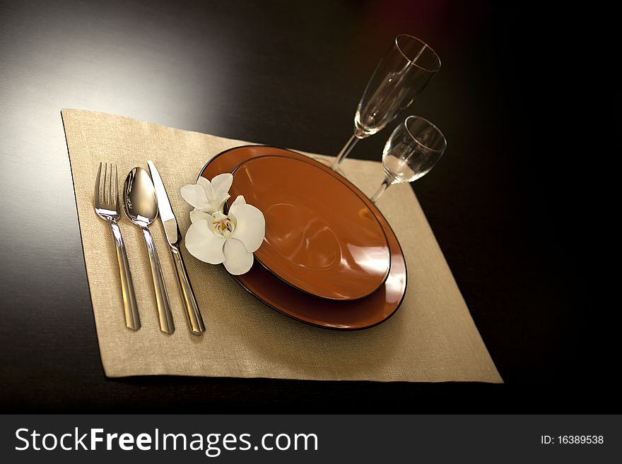 Plate On Table
