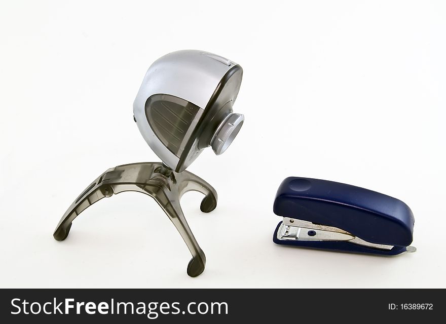 Web Camera And Stapler