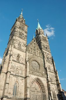 Evangelical Lutheran St.Lorenz Church In Nuremberg Royalty Free Stock Images Evangelical Lutheran St.Lorenz Church In Nuremberg Royalty Free Stock Images
