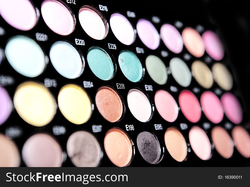 Shadows palette for make up