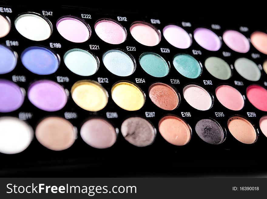 Shadows palette for make up