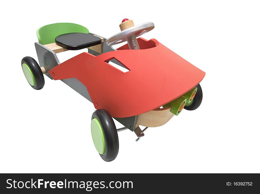 Toy car , isolated on white  &  clipping path