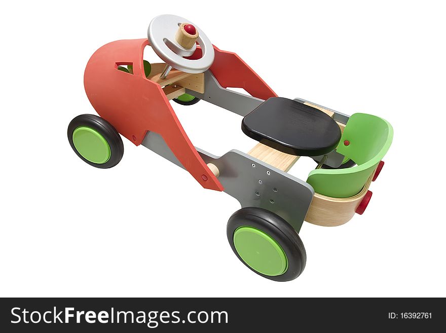 Toy car , isolated on white  &  clipping path