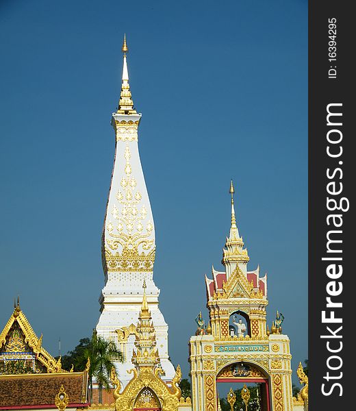 Prathatpanom in Thatpanom Dist. Thailand. There is Buddha' s relics. Prathatpanom in Thatpanom Dist. Thailand. There is Buddha' s relics.