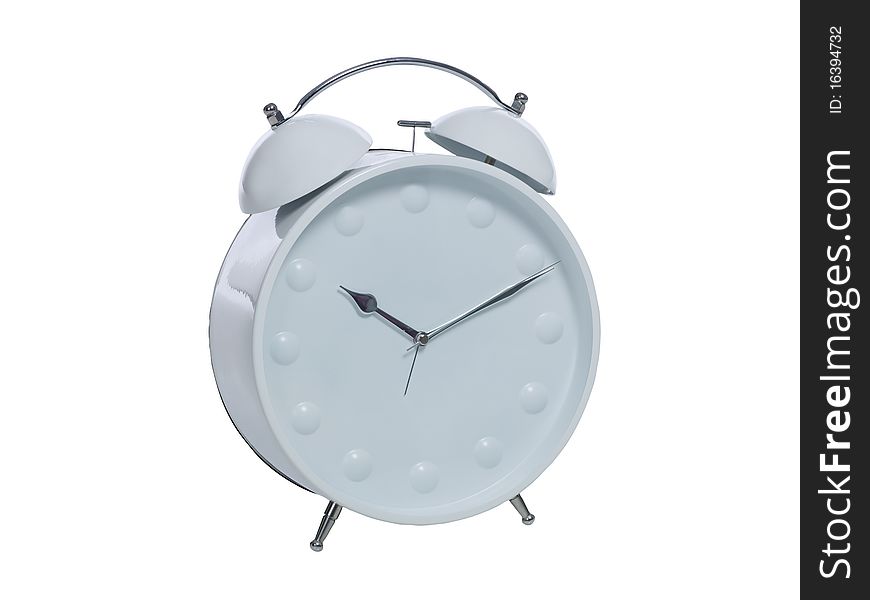 White alarm clock