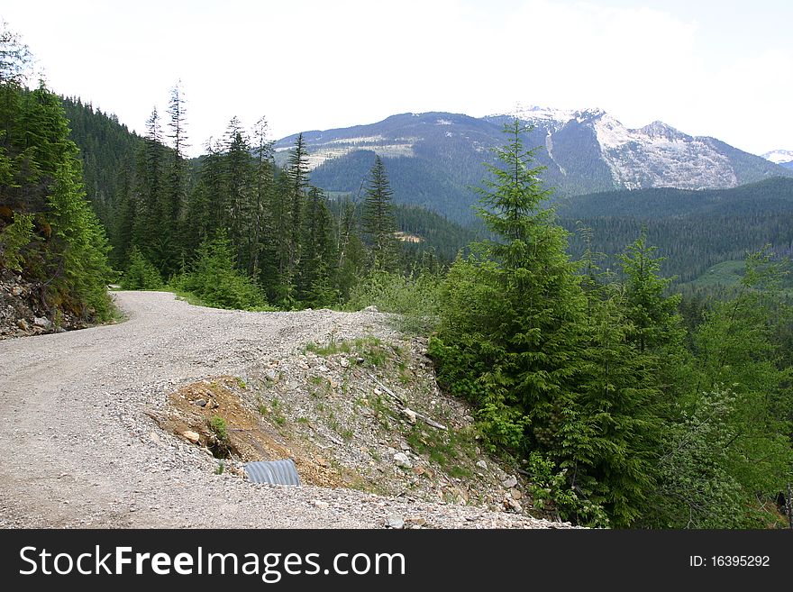 New Build Dirty Road Mount Revelstoke National Park. New Build Dirty Road Mount Revelstoke National Park