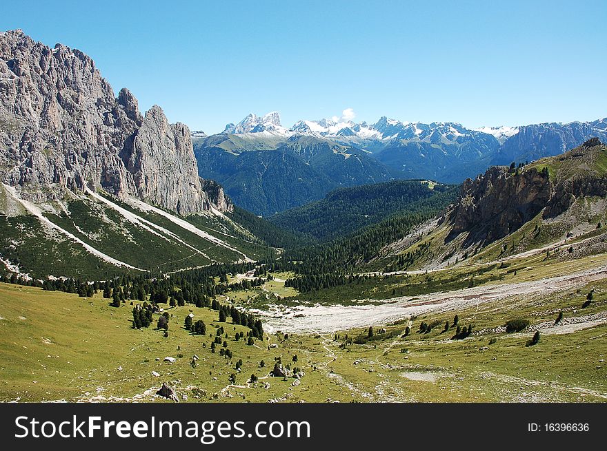 Scenic mountain landscape in South Tirol. Scenic mountain landscape in South Tirol.