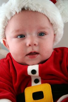 Baby Boy In Santa Claus Outfit Royalty Free Stock Photos Baby Boy In Santa Claus Outfit Royalty Free Stock Photos