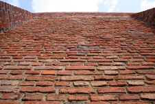 Old Wall On Blue Sky Royalty Free Stock Image Old Wall On Blue Sky Royalty Free Stock Image