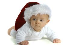Baby In Santa Hat Royalty Free Stock Photos Baby In Santa Hat Royalty Free Stock Photos