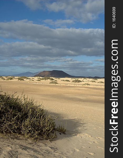 Beautiful landscape on the island Fuerteventura. Beautiful landscape on the island Fuerteventura