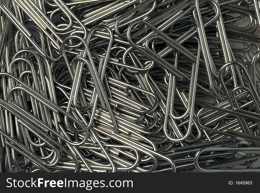 Bunch of paperclips in a box