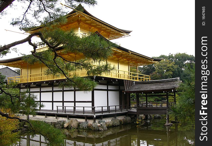 A very beautiful park with a temple in the middle of the pond. A very beautiful park with a temple in the middle of the pond.