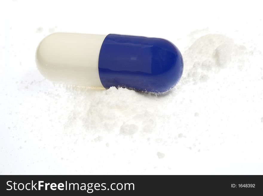 Pills On White Background