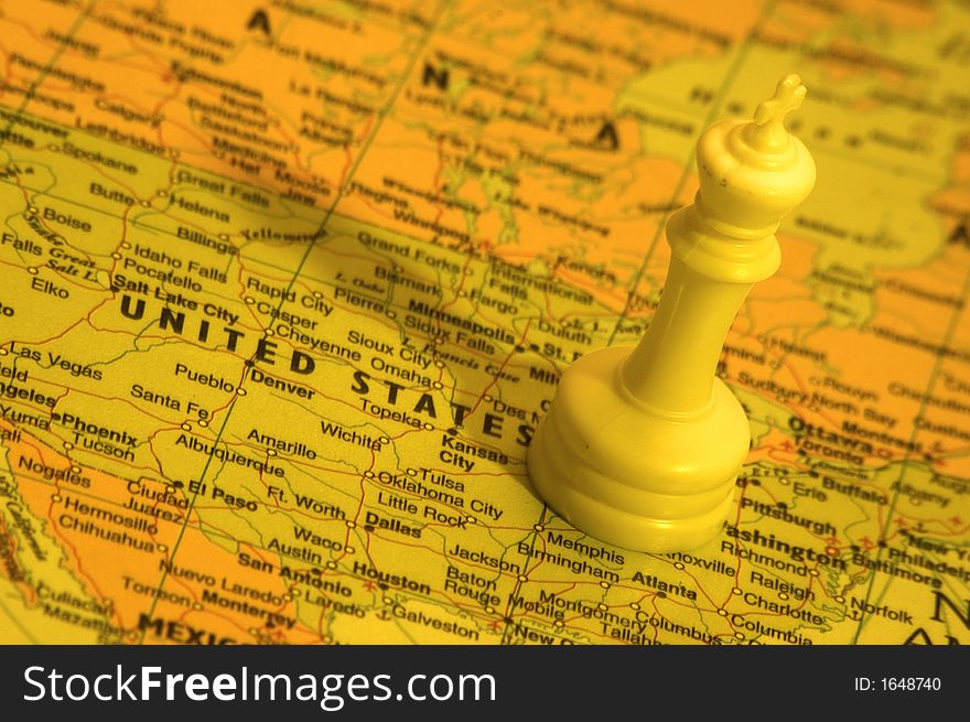 Chess King on the map of USA