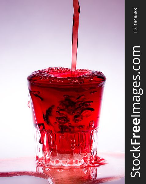 Frozen water splash in a glass with clipping path. Frozen water splash in a glass with clipping path