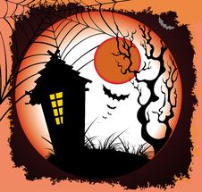 Halloween Night Background Stock Photography