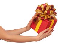 Gift With Bow Royalty Free Stock Photos Gift With Bow Royalty Free Stock Photos