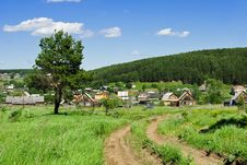 Russian Village Outskirts Royalty Free Stock Images Russian Village Outskirts Royalty Free Stock Images